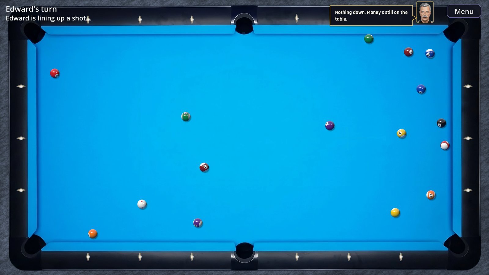 Edward commenting on the table during an open layout
